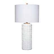 Jamie Young Trunk Polyresin Table Lamp with Linen Shade