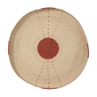 Jamie Young Sundial Seagrass Round Wall Art - Rust