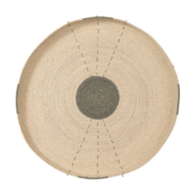 Jamie Young Sundial Seagrass Round Wall Art - Teal