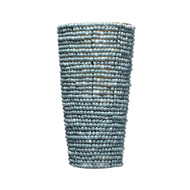 Jamie Young Seawall 1-Light Beaded Cone Wall Sconce - Blue