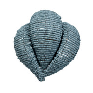 Jamie Young Anguilla1-Light Wood Beaded Wall Sconce - Blue