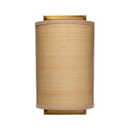 Jamie Young Riley Raffia 1-Light Wall Sconce