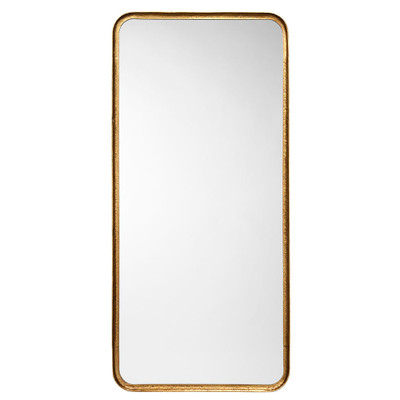 Jamie Young Capital Iron Rectangle Floor Mirror - Gold