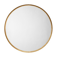 Jamie Young Refined Iron Round Large Wall Mirror - Gold