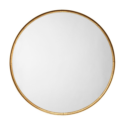 Jamie Young Refined Iron Round Large Wall Mirror - Gold