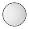 Jamie Young Refined Iron Round Large Wall Mirror - Black