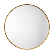 Jamie Young Refined Iron Round Extra Large Wall Mirror - Gold