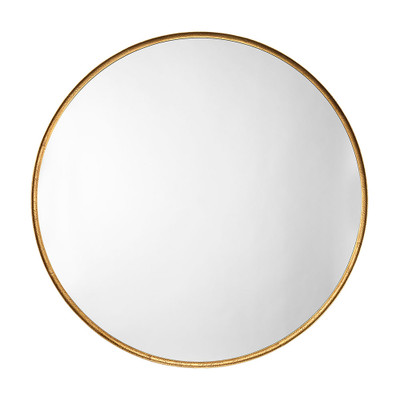 Jamie Young Refined Iron Round Extra Large Wall Mirror - Gold