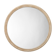 Jamie Young Riley Wood Round Wall Mirror - Large