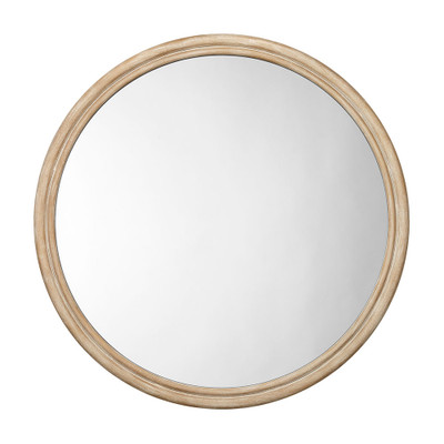 Jamie Young Riley Wood Round Wall Mirror - Large