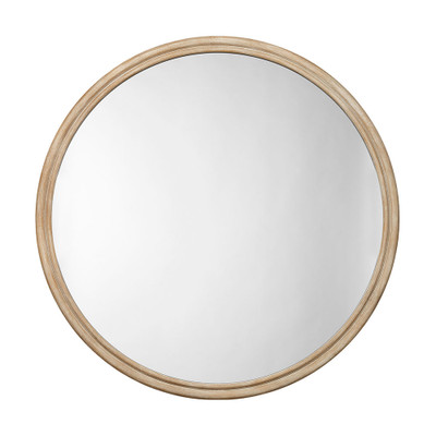 Jamie Young Riley Wood Round Wall Mirror - Extra Large