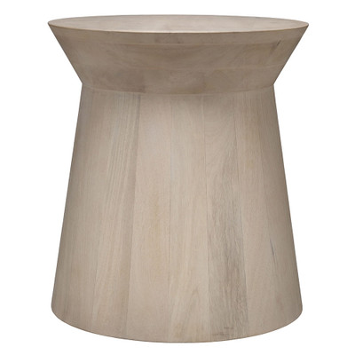 Jamie Young Porcini Wood Side Table - Off-White