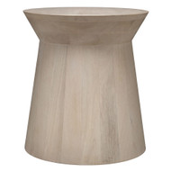 Jamie Young Porcini Wood Side Table - Off-White