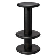 Jamie Young Rye Mango Wood Barstool - Black