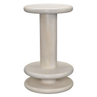 Jamie Young Rye Mango Wood Counter Stool - Off-White
