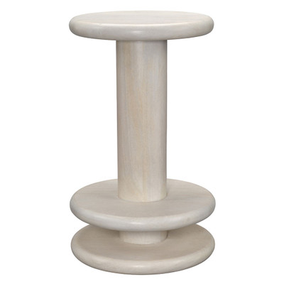 Jamie Young Rye Mango Wood Counter Stool - Off-White