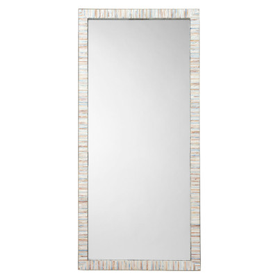 Jamie Young Heron Mother of Pearl Rectangle Floor Mirror