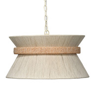 Jamie Young Corset 3-Light Chandelier - Off-White
