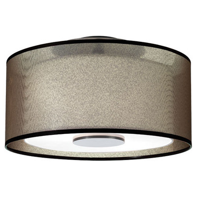 Saturnia Semi-Flush Mount - Deep Patina Bronze