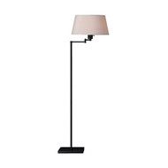 Real Simple Swing Arm Floor Lamp - Matte Black Powder Coat