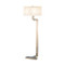 Doughnut "C" Floor Lamp - Antique Silver