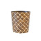 Oval Wastebasket Brown And Gold