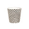 Oval Wastebasket Cream And Black Zebra