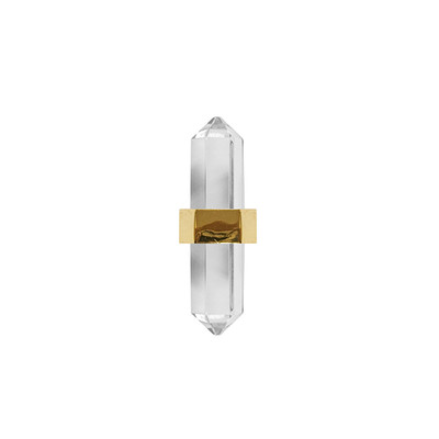 Prism Acrylic Knob With Brass Center