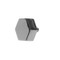Hex Hexagon Shaped Pull In Nickel Finish image 1