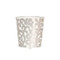 Oval Wastebasket Silver And Cream