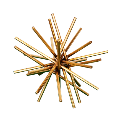 Urchin 9" Diameter Gold Leafed Iron Asterisk