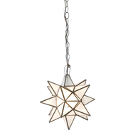 Small Star Chandelier With Frosted Glass