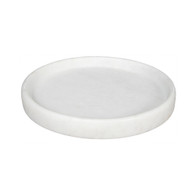 16" Round Tray - White Stone