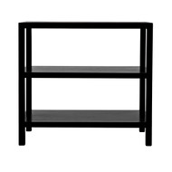2 Shelf Side Table - Hand Rubbed Black
