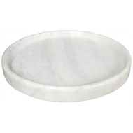 20" Round Tray - White Stone