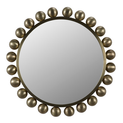 Cooper Mirror - Antique Brass Finish