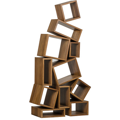 Cubist Bookcase - Dark Walnut