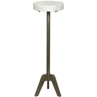 Fiasco Side Table - Antique Silver Finish