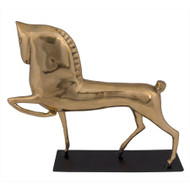 Noir Horse On Stand - Brass