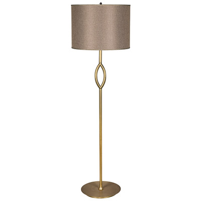 Ridge Floor Lamp - Antique Brass Finish