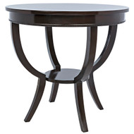 Noir Scheffield Round End Table - Distressed Brown