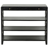 Sutton Criss-Cross Side Table - Hand Rubbed Black
