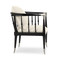 Black Beauty - Black Windsor Chair with Chrome Accents image 2