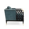 Lattice Entertain You - Upholstered Velvet Chair with Lattice Detail image 1