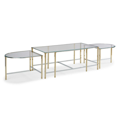 So Happy Together - Bunching Glass Top Cocktail Table