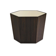What'S Your Point - Gold Mirrored Top 28" Hexagonal Cocktail Table