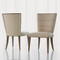 Adelaide Side Chair - Beige Leather