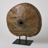 Studio A Antique Cart Wheel on Stand