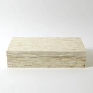 Studio A Chiseled Bone Storage Box - Lg
