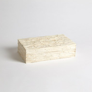 Studio A Chiseled Bone Storage Box - Med